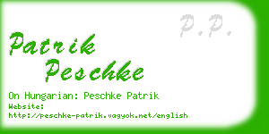 patrik peschke business card